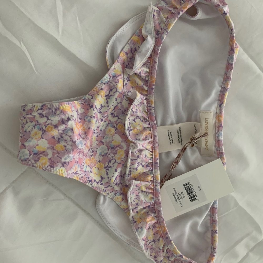 LOVESHACK FANCY RIVIERA BIKINI BOTTOM JETSET in MEDIUM